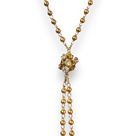 CRACCO Boho Finger Chain Bracelet gold tone sz 6-7,5 - Picture 3 of 6